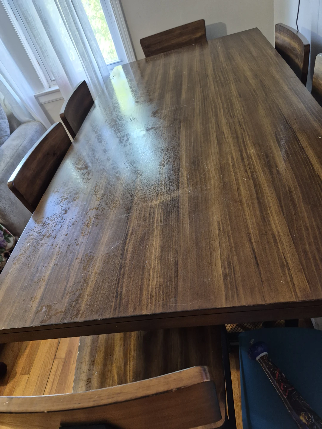 Wooden Dining Table with 4 Chairs - photo 3