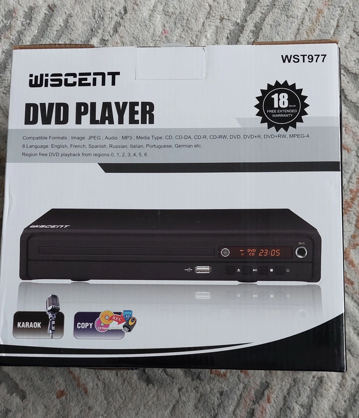 WISCENT DVD Player WST977