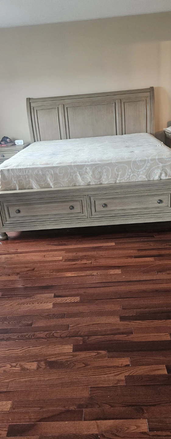 Bedroom Set - Dresser, Mirror, Bed Frame, Nightstand