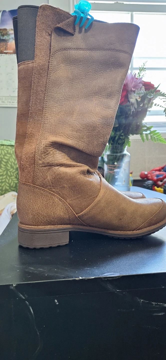 Brown Leather Tall Boots  7 - photo 2