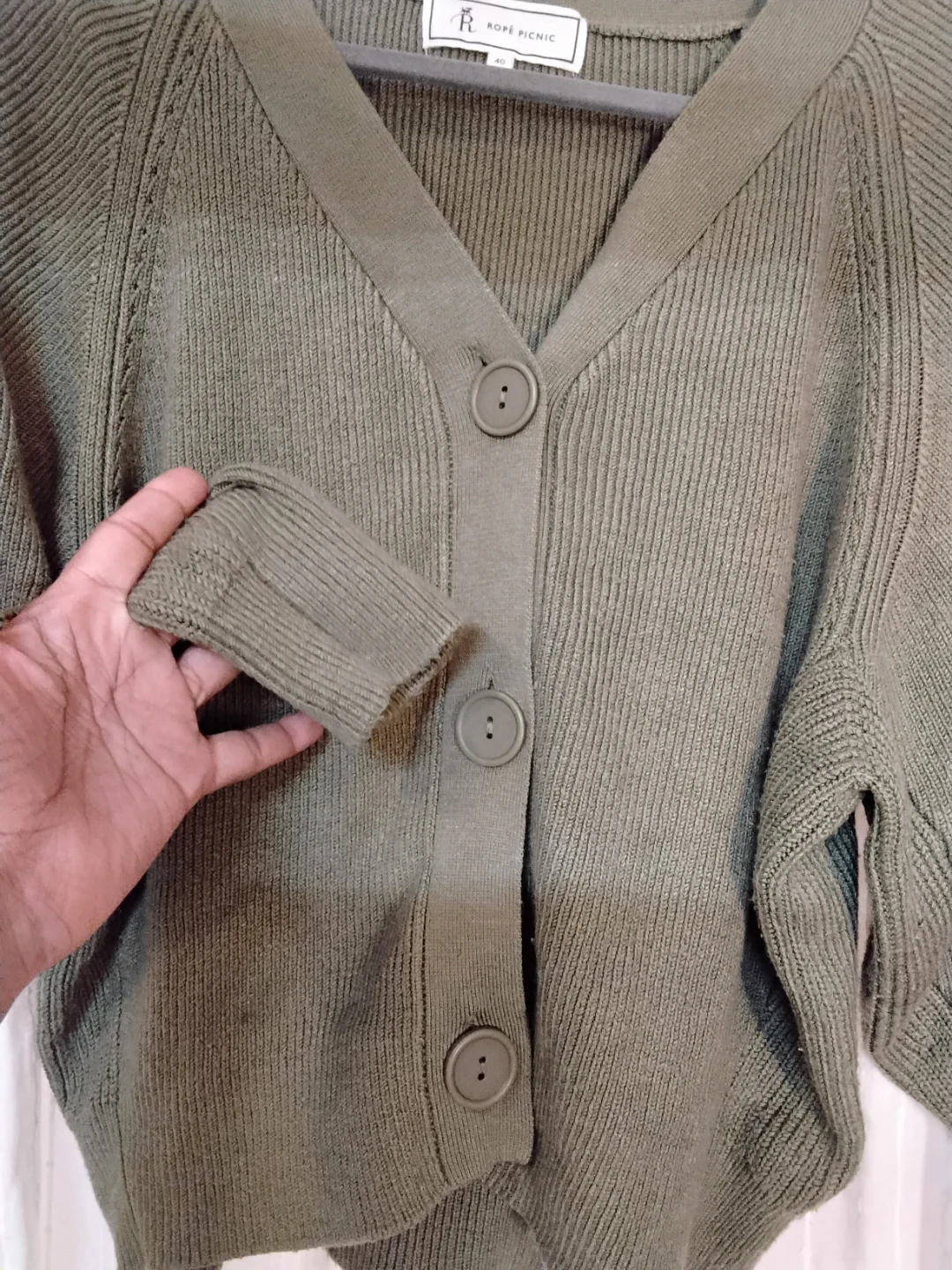 Rope Picnic Green Cardigan - photo 2