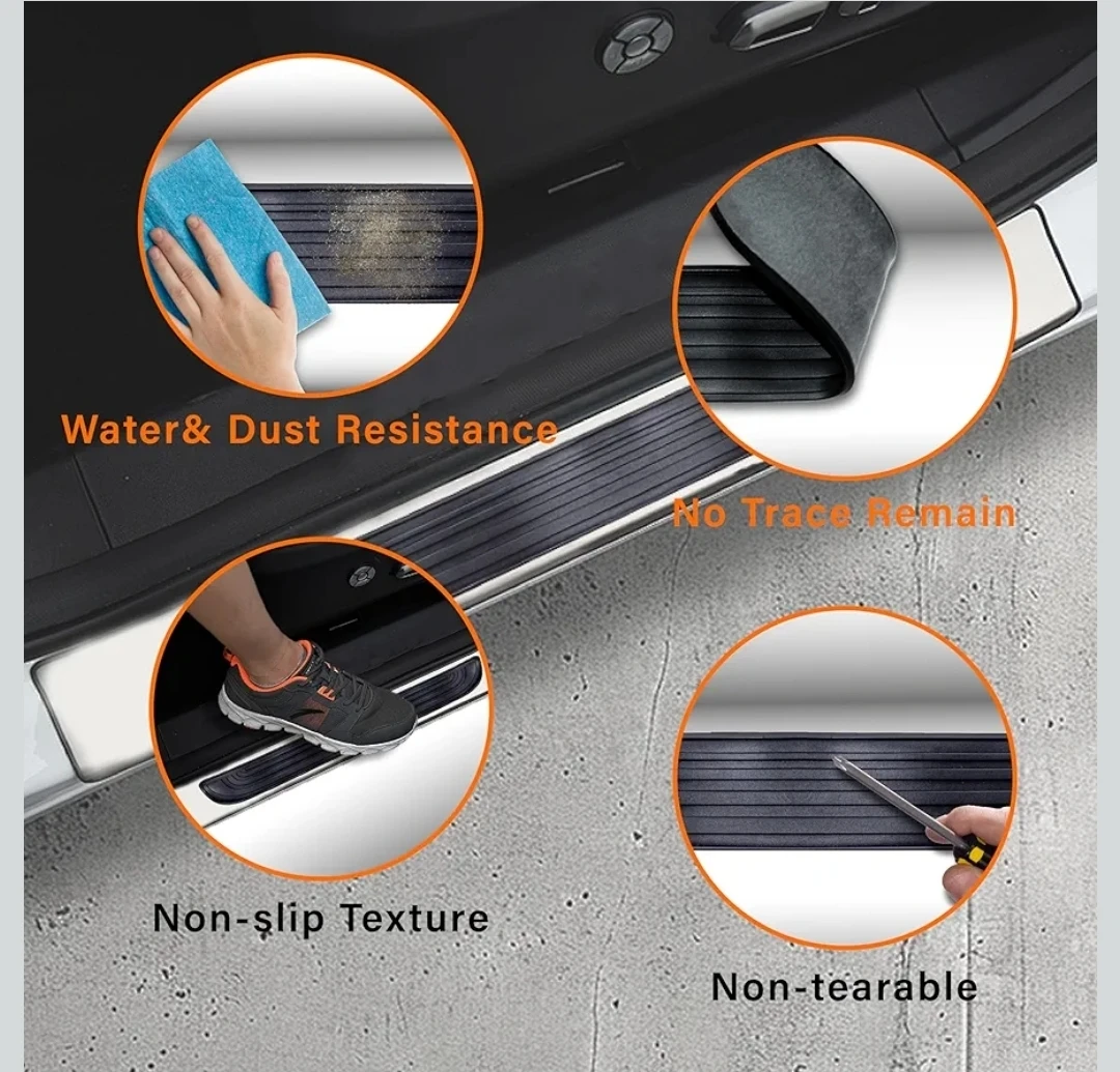 NEW Universal Car Door Sill Protector 4pcs - photo 3