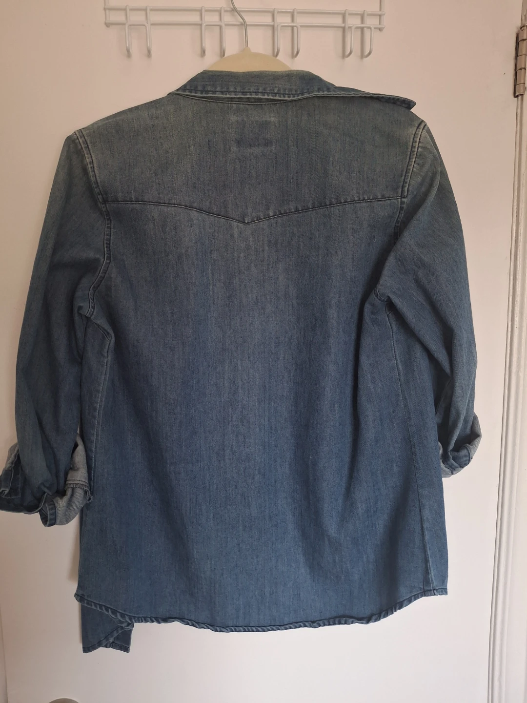 ANGIE Women's Denim Shirt Size S - photo 3