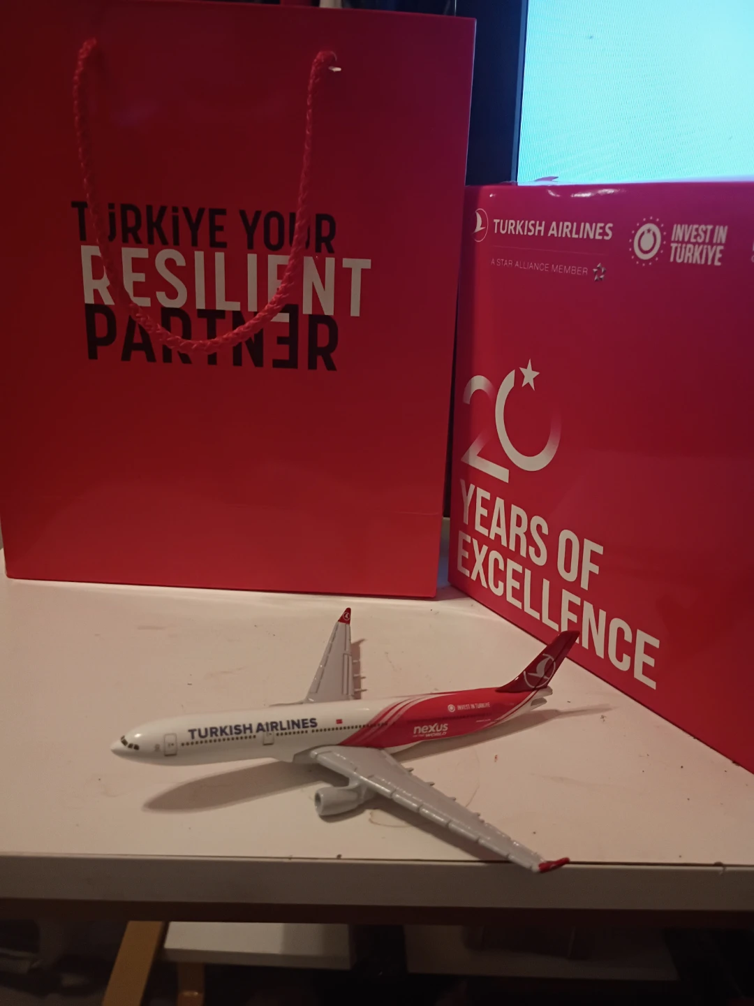 Turkish Airlines Model Airplane
