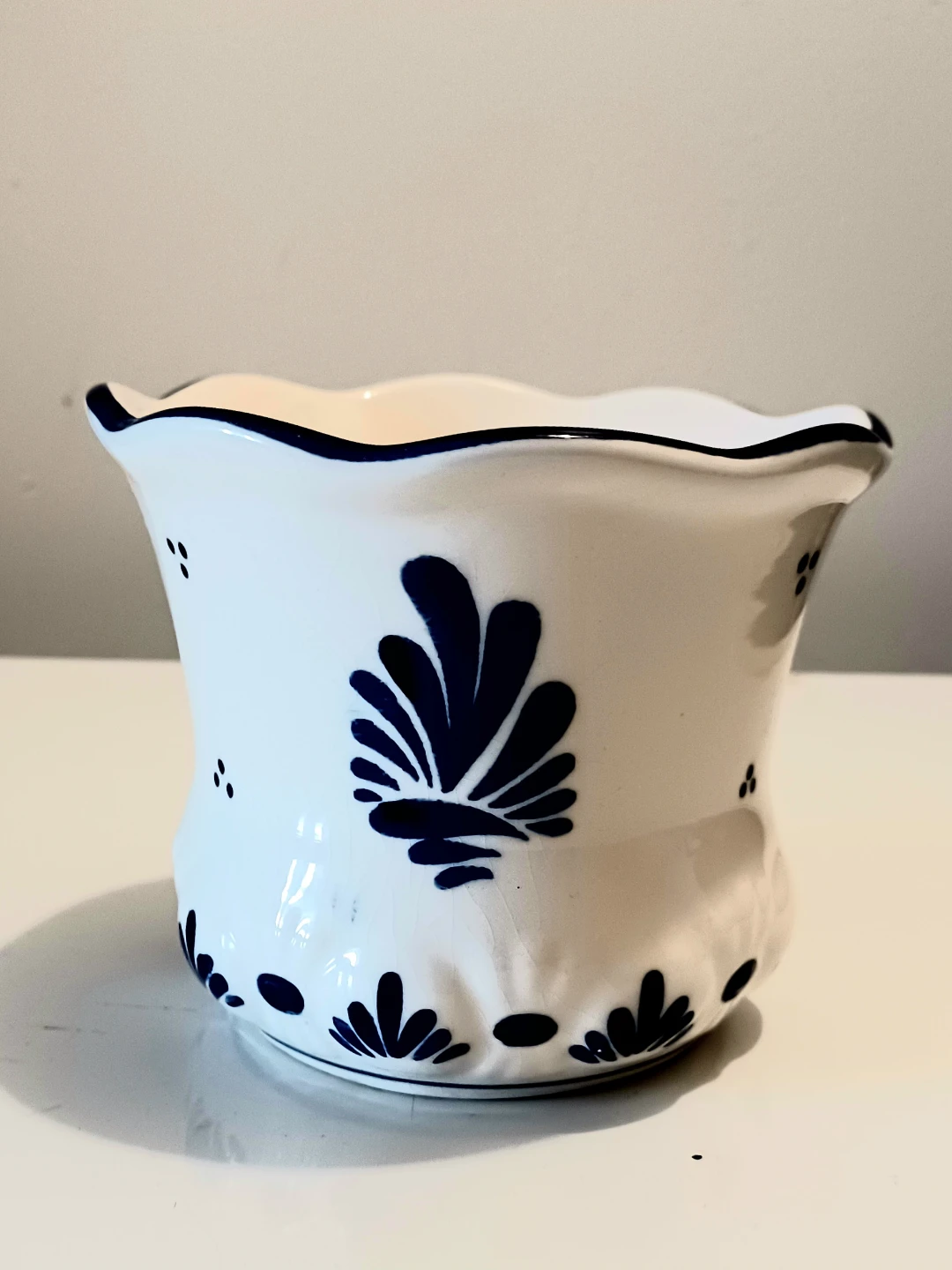 Vtg Delft Blue Vase - photo 2