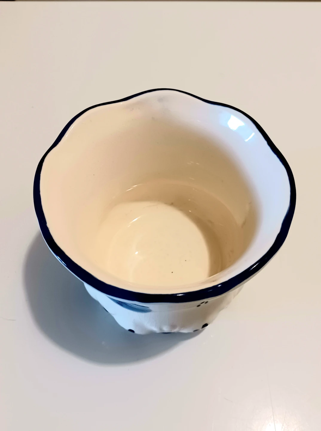 Vtg Delft Blue Vase - photo 3