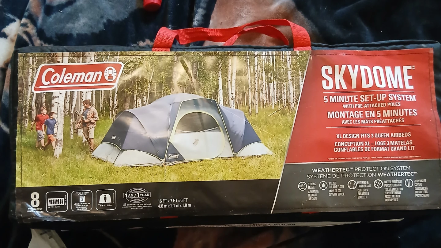 Coleman Skydome 8 Person Tent brand new