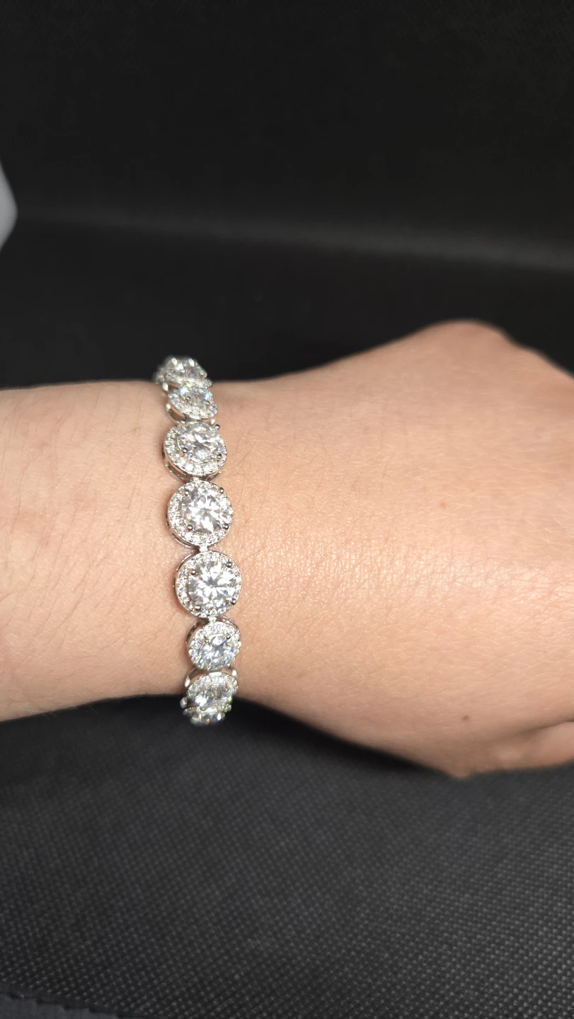 Moissanite Diamond Bracelet 11.63 Carat - photo 5