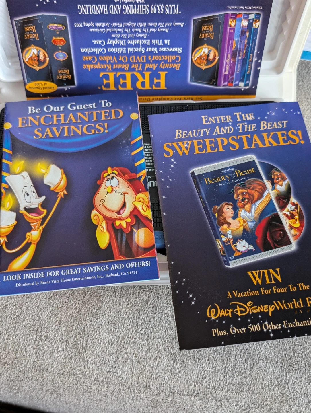 Disney Beauty and the Beast Special Edition VHS - photo 3