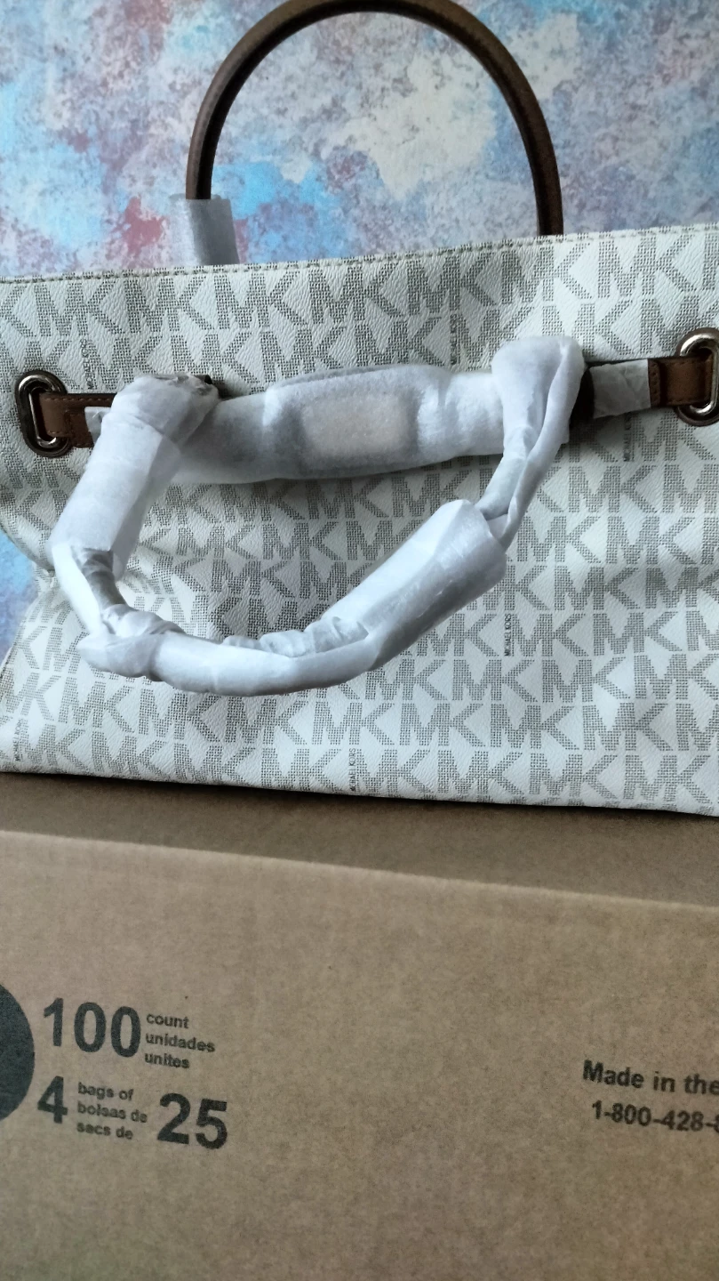 Michael Kors Hamilton LG EW Tote Vanilla/Acorn - photo 2