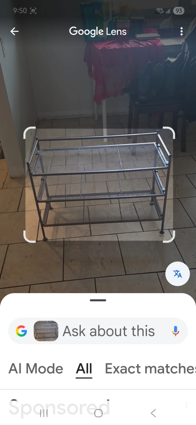 3-Tier Metal Mesh Shelf Unit - photo 2