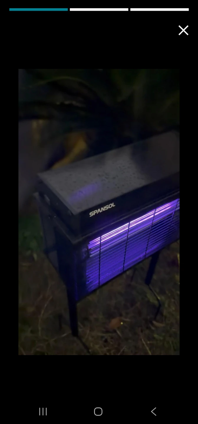 SPANSOL K160W Solar Bug Zapper - photo 5