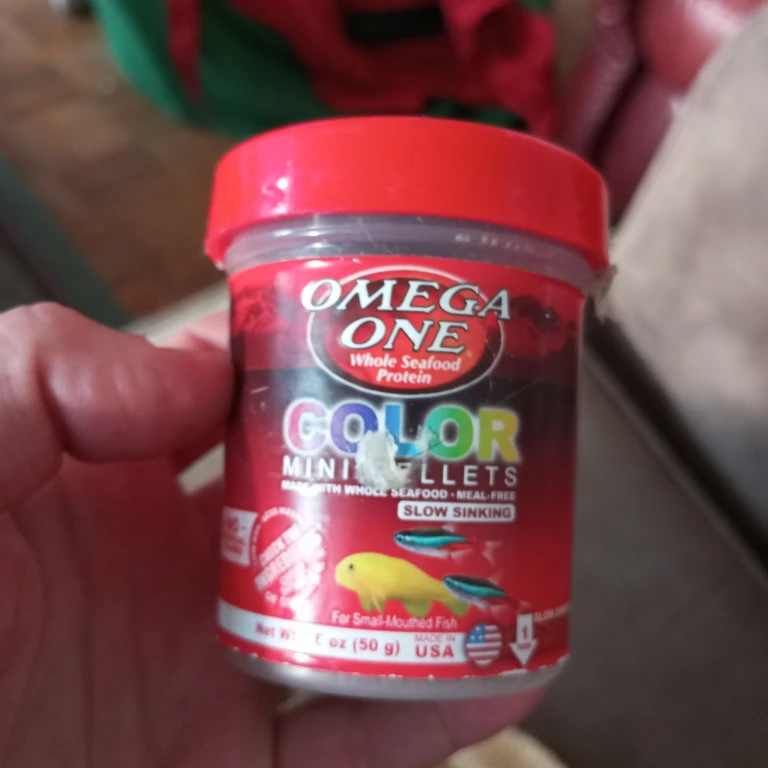 Omega One Color Mini Pellets Fish Food 1.8 oz