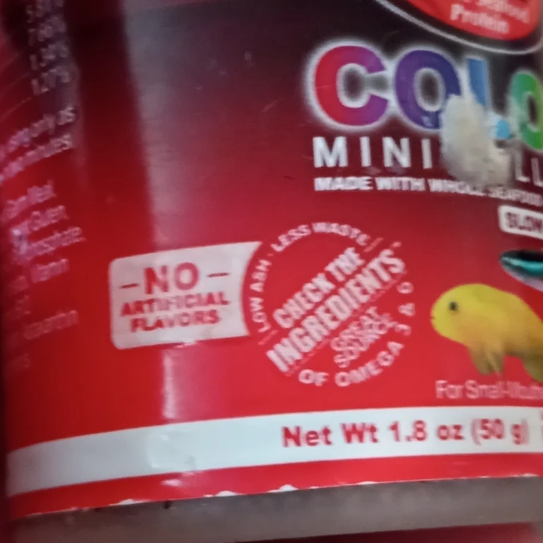 Omega One Color Mini Pellets Fish Food 1.8 oz - photo 2