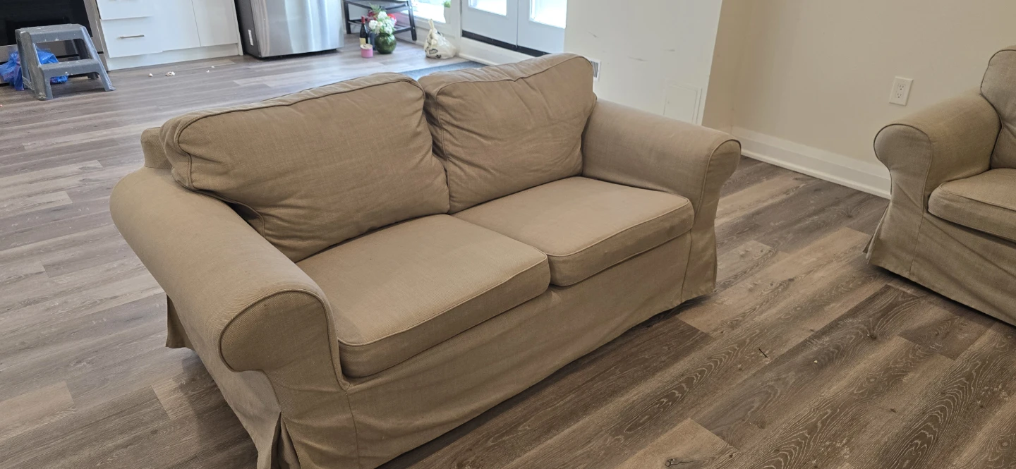 Ikea Beige Loveseat Sofa