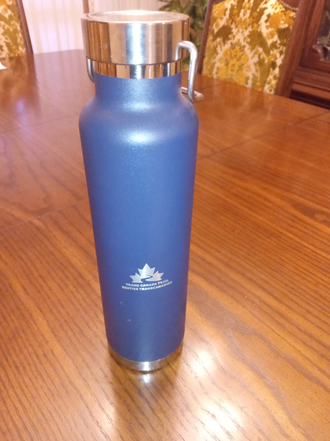 Blue Trans Canada Trail Insulated Water Bottle