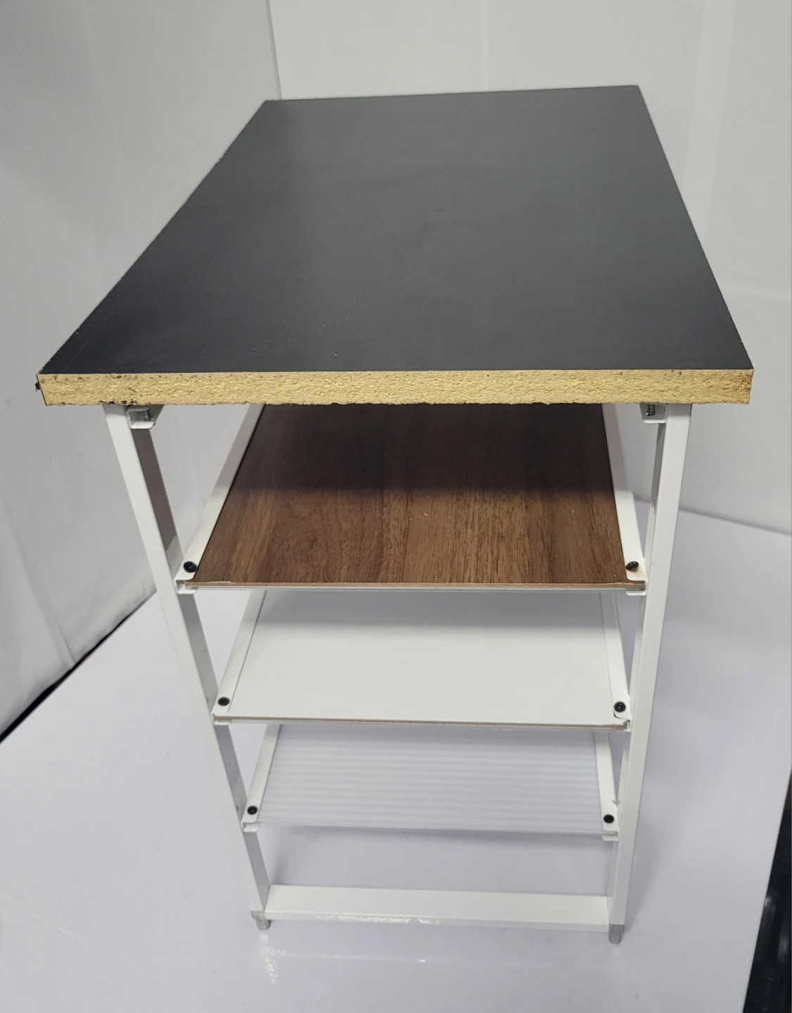 Black Top 3-Tier Shelf Unit - photo 2