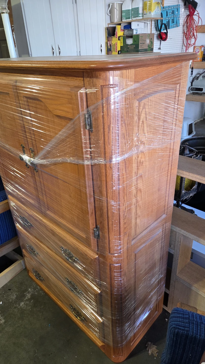 Wooden entertainment unit with Drawers - photo 2