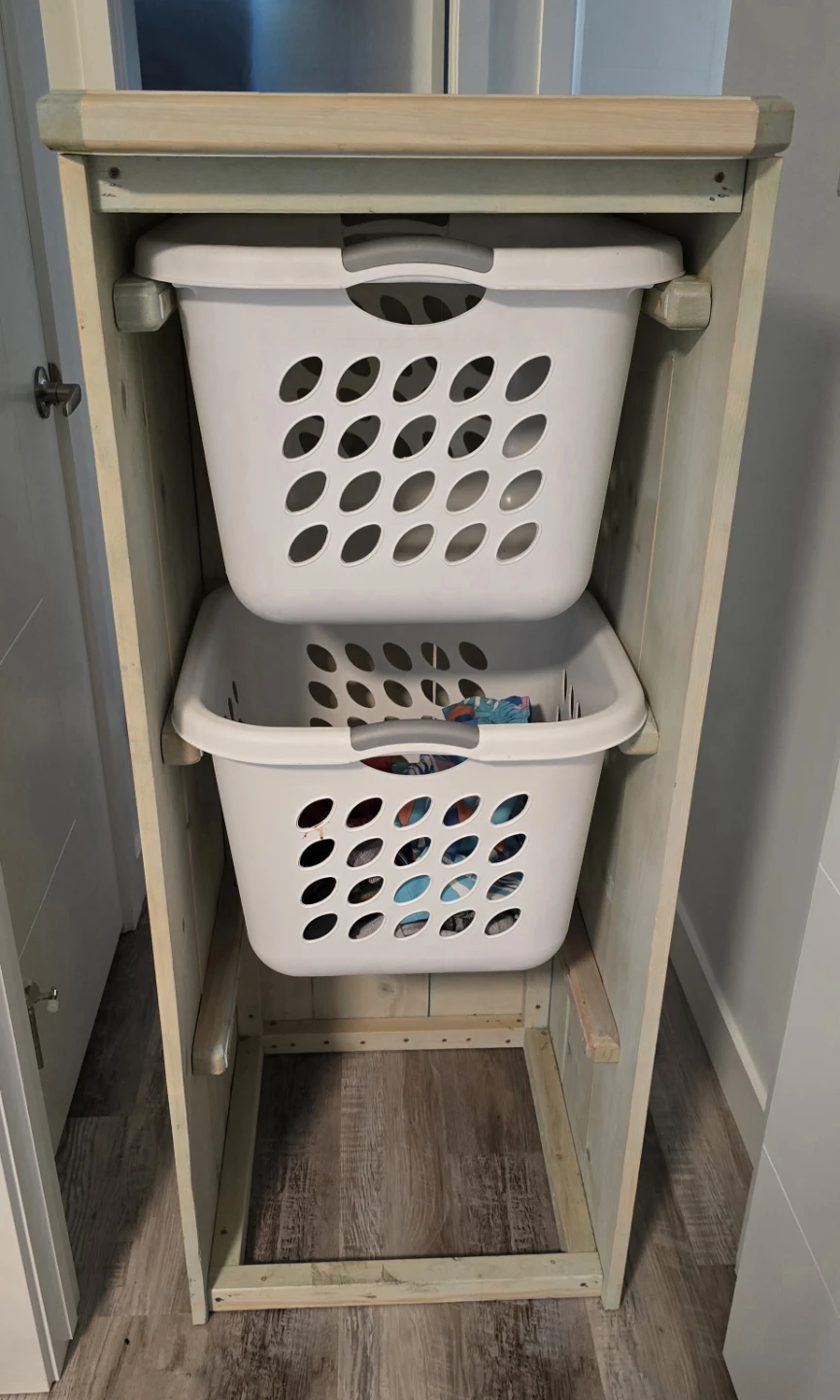 Two-Tier Laundry Hamper with Baskets
