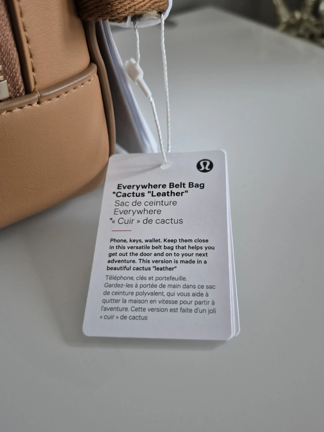 Lululemon Everywhere Belt Bag - Cactus Leather - Tan - photo 3