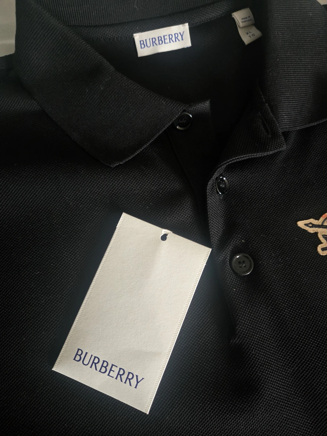 BURBERRY Black Polo Shirt XL - photo 2