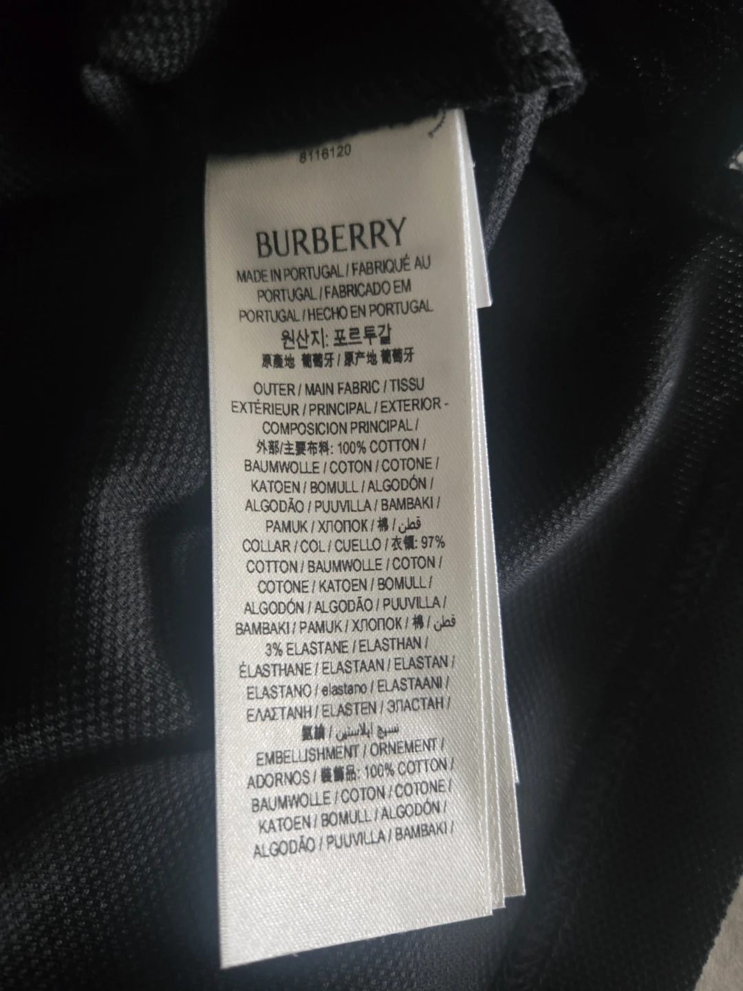 BURBERRY Black Polo Shirt XL - photo 4