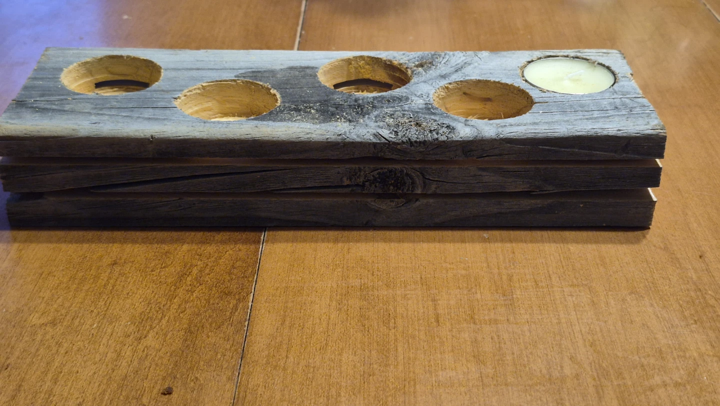 Rustic candle holder - photo 2