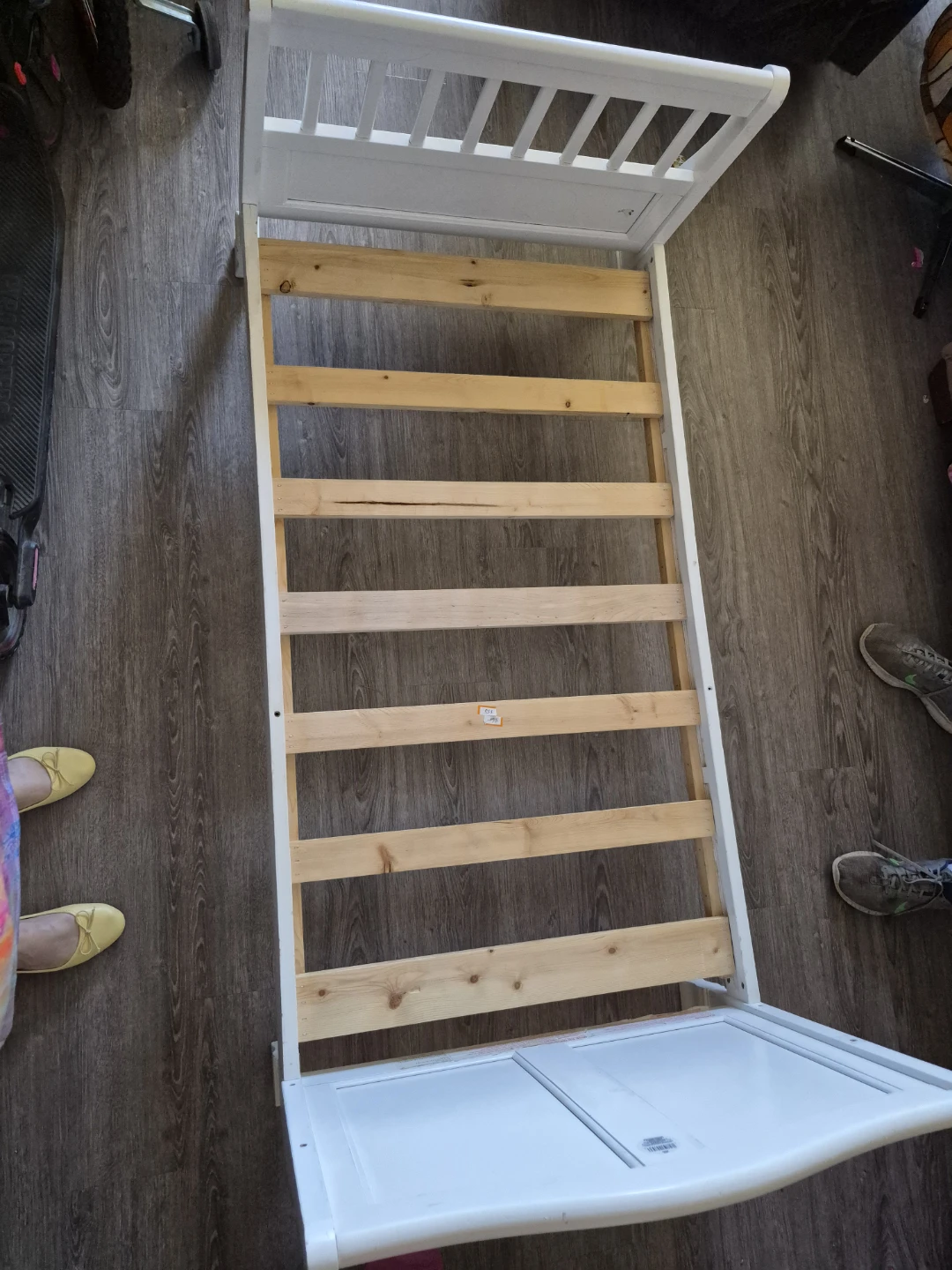 White Sleigh Style Toddler Bed - photo 3