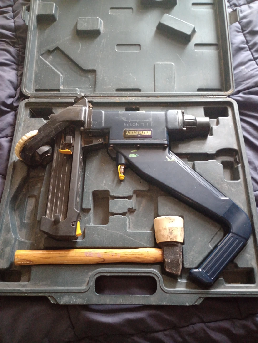 Mastercraft Nail Gun with Hammer in Case