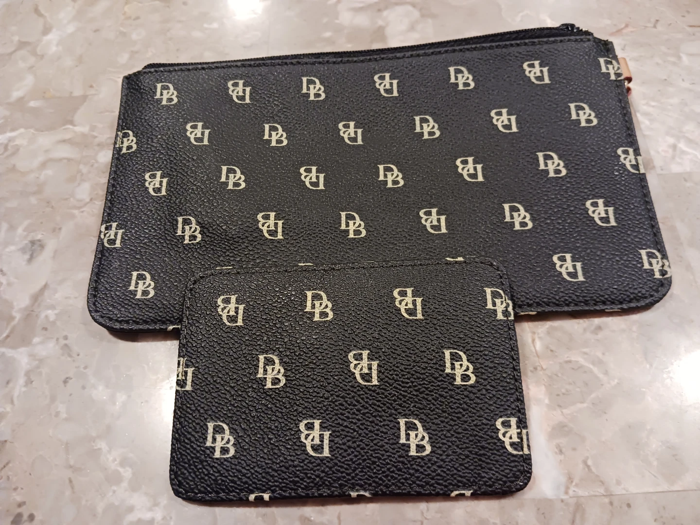 Dooney & Bourke All-Weather Leather Pouch and Card Holder Set