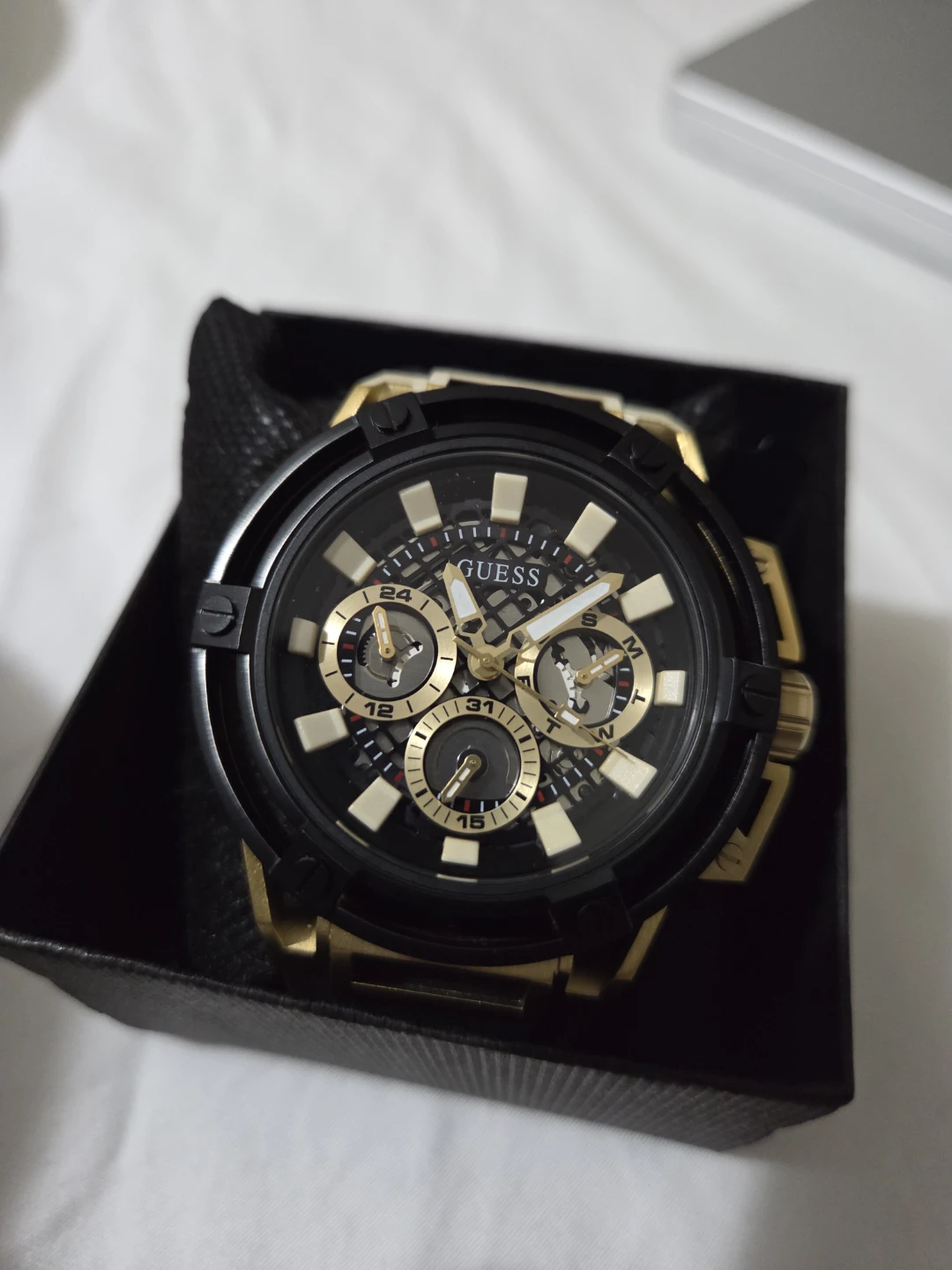 GUESS Watch - Gold and Black Chronograph - photo 2