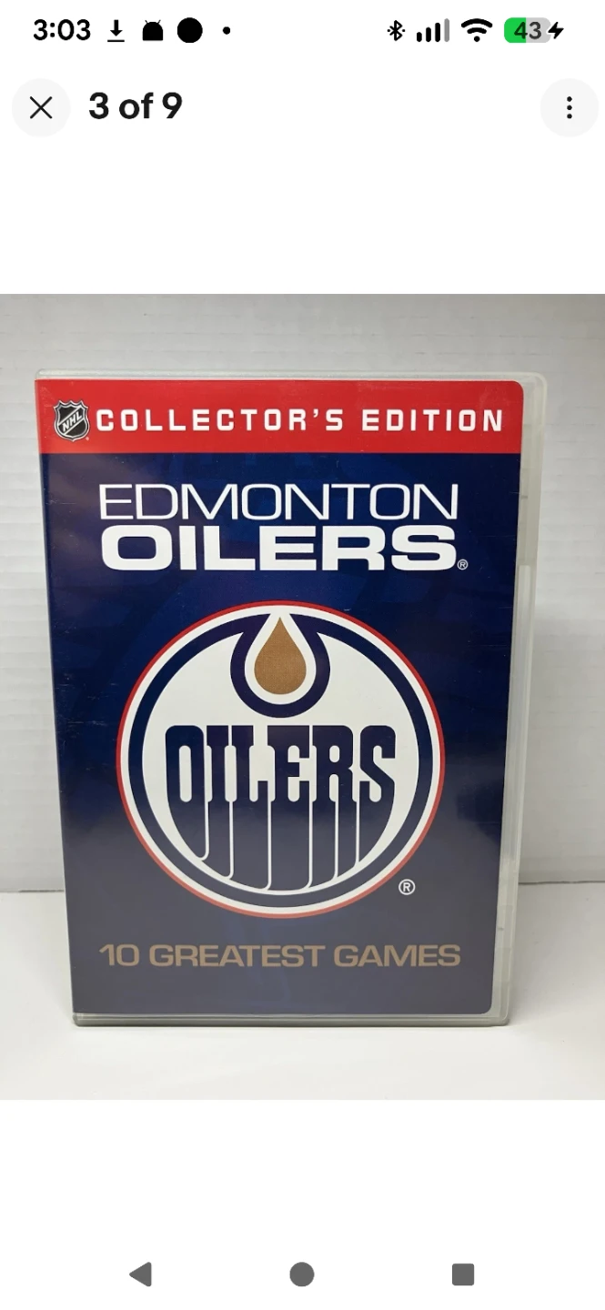 USED NHL Edmonton Oilers Greatest Games (DVD, 2008, 10-Disc Set)