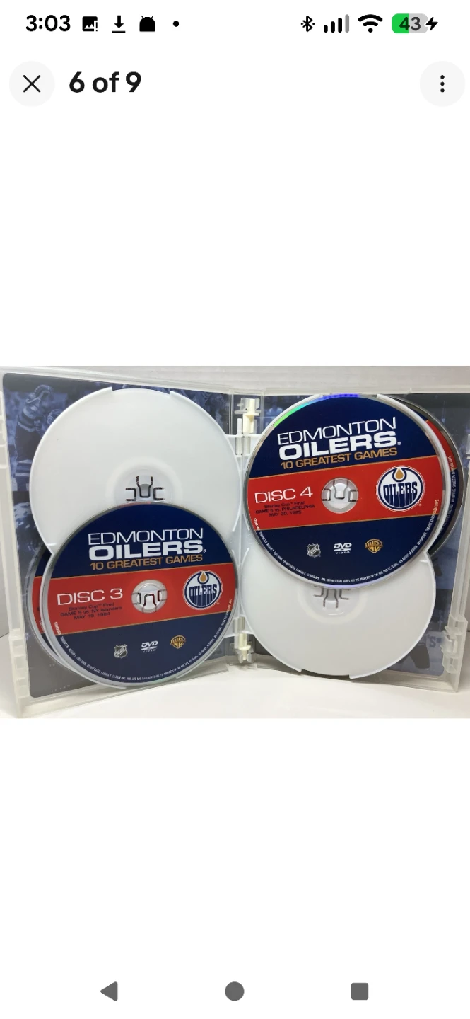 USED NHL Edmonton Oilers Greatest Games (DVD, 2008, 10-Disc Set) - photo 5