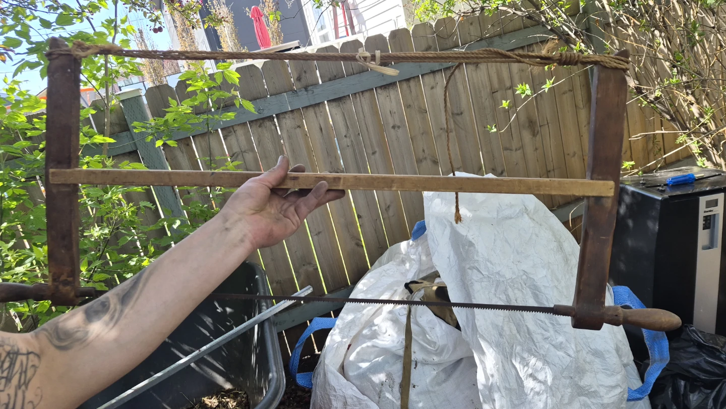 Vintage Woodworking Saw Frame