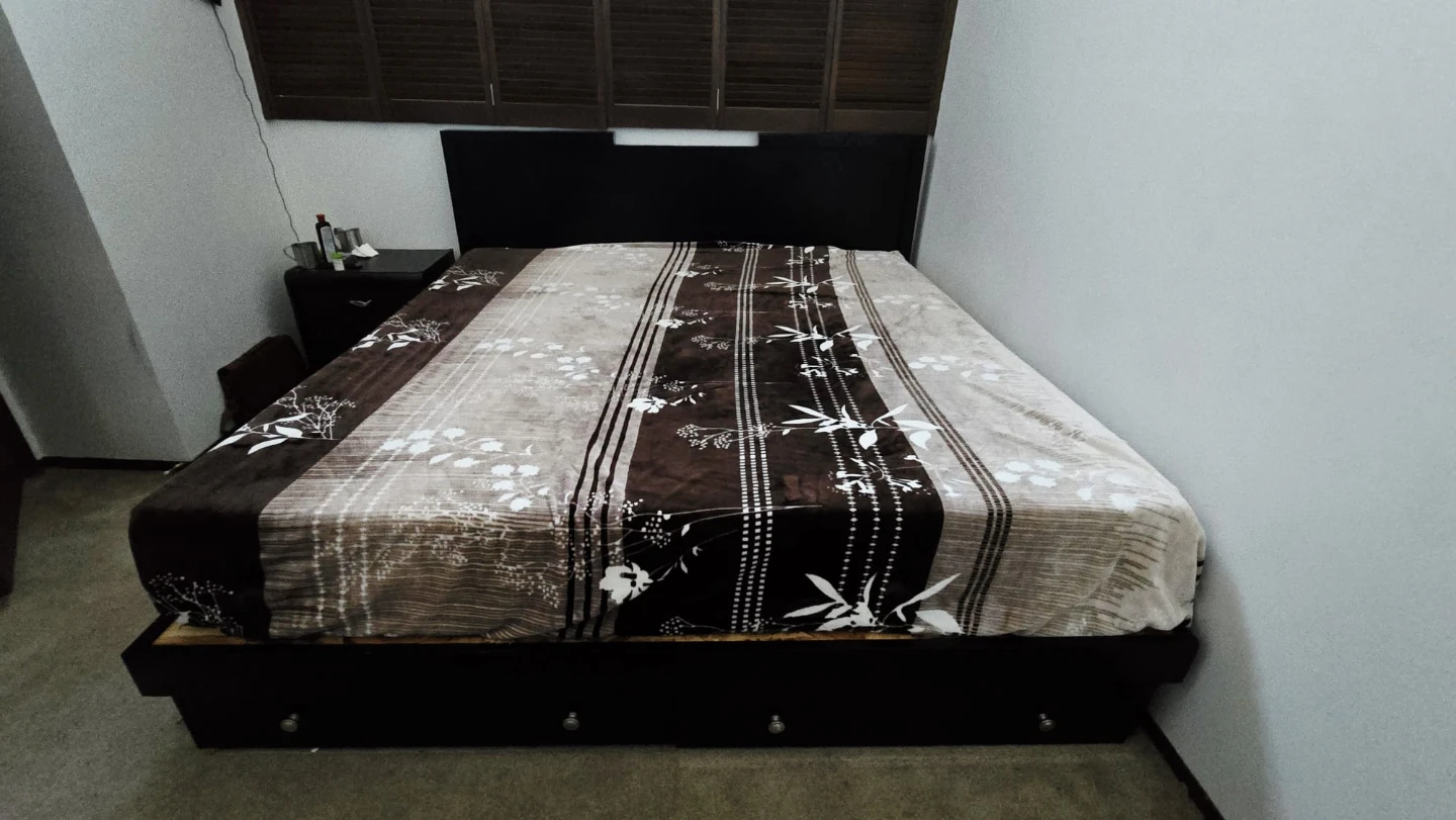 Black king Storage Bed Frame with Drawers - photo 3
