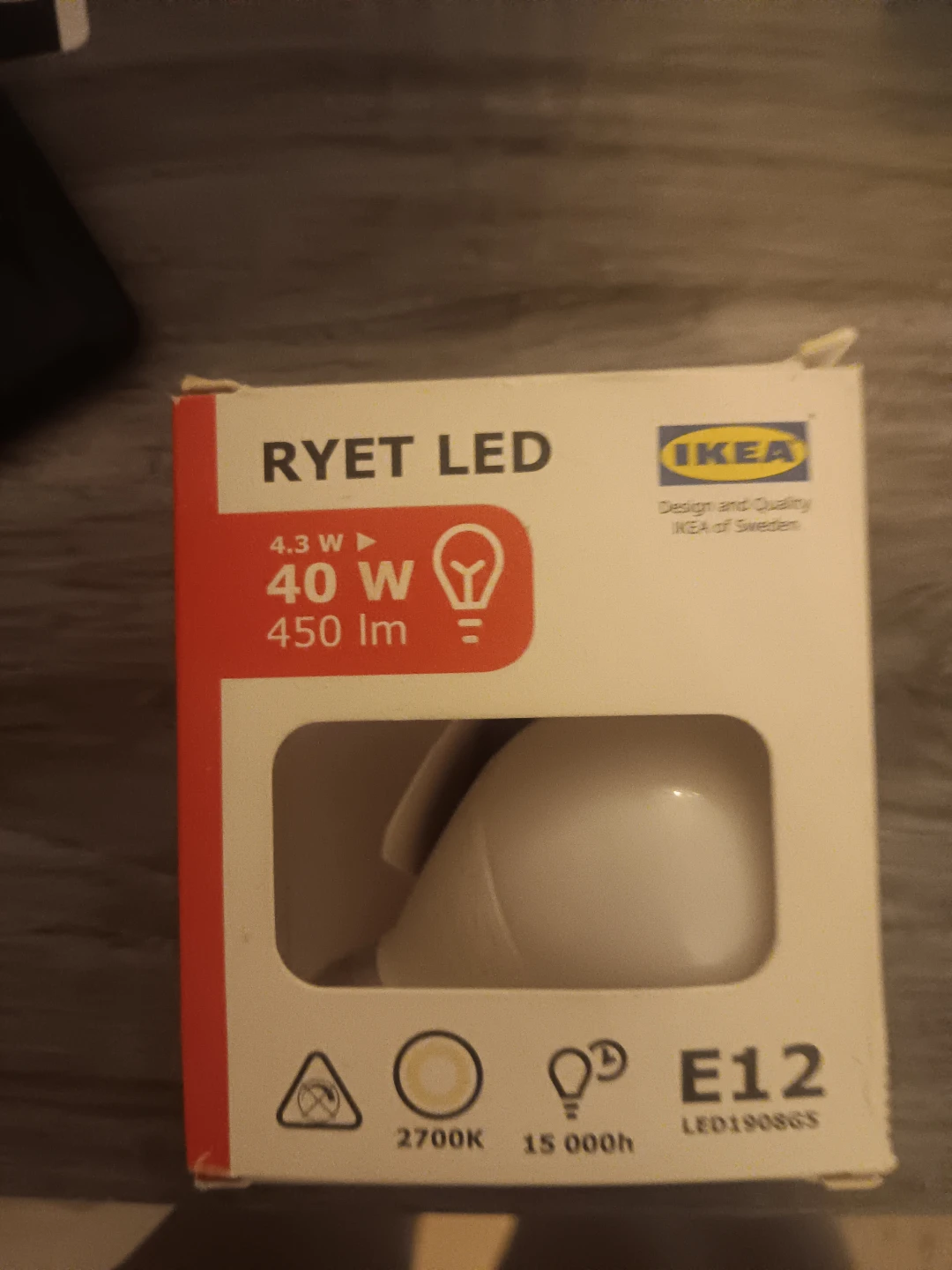 IKEA RYET LED Light Bulb E12