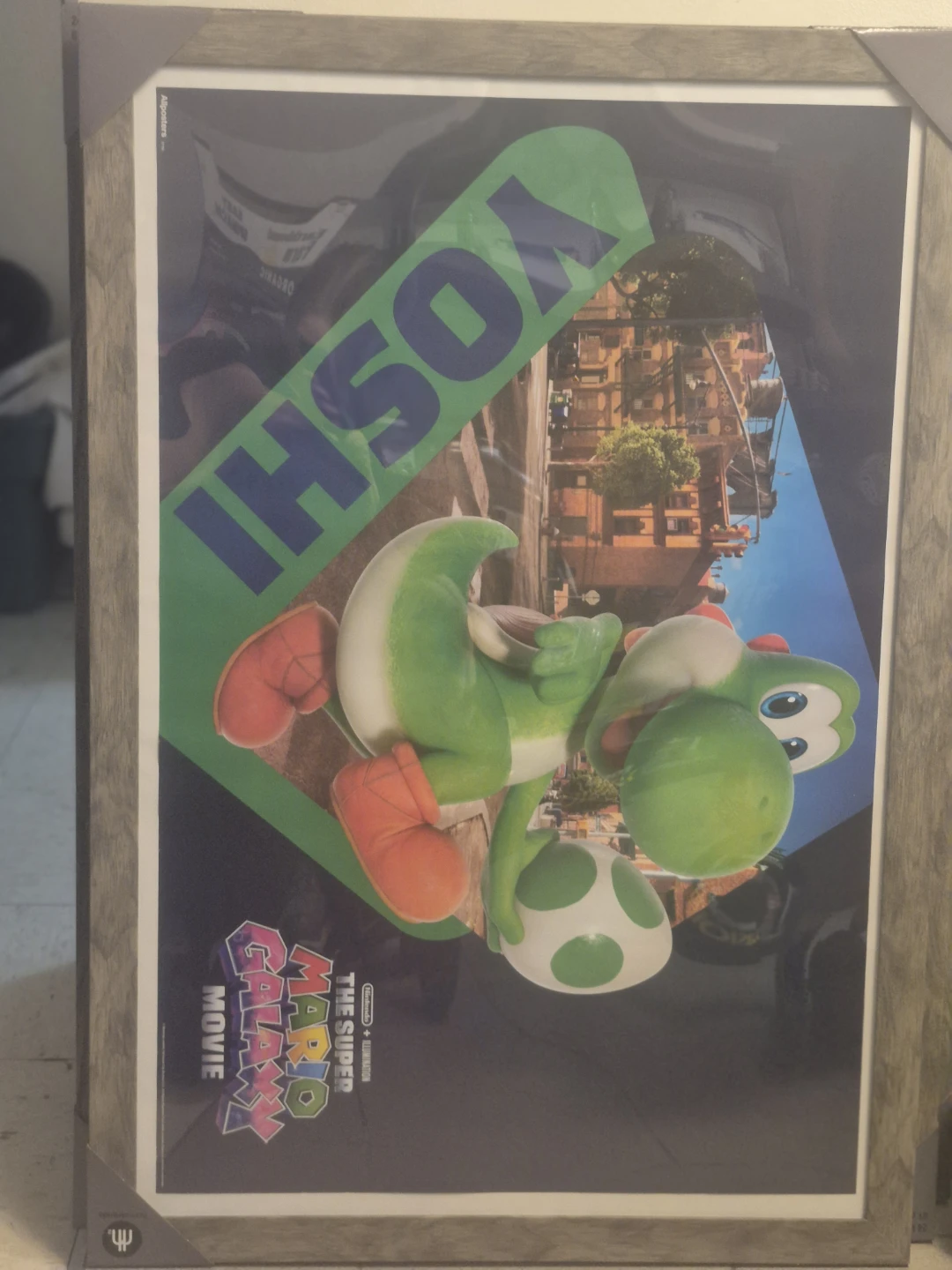 24"x36" Yoshi poster framed