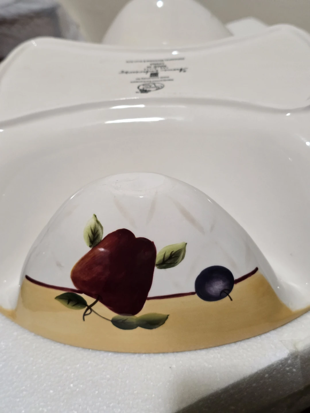 VTG Home Interiors Sonoma Villa Divided Chip Dip Bowl - photo 3