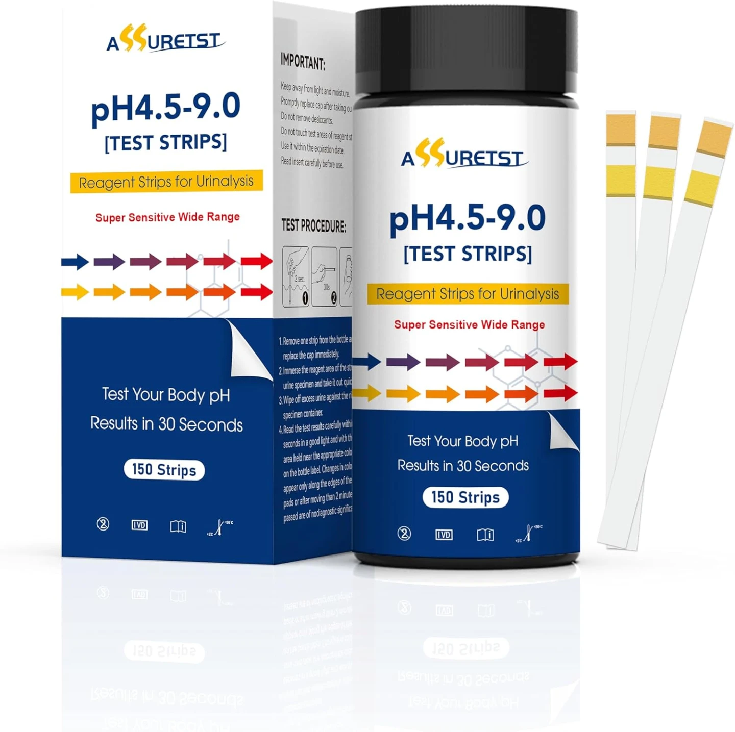 ASSURET pH Test Strips 4.5-9.0