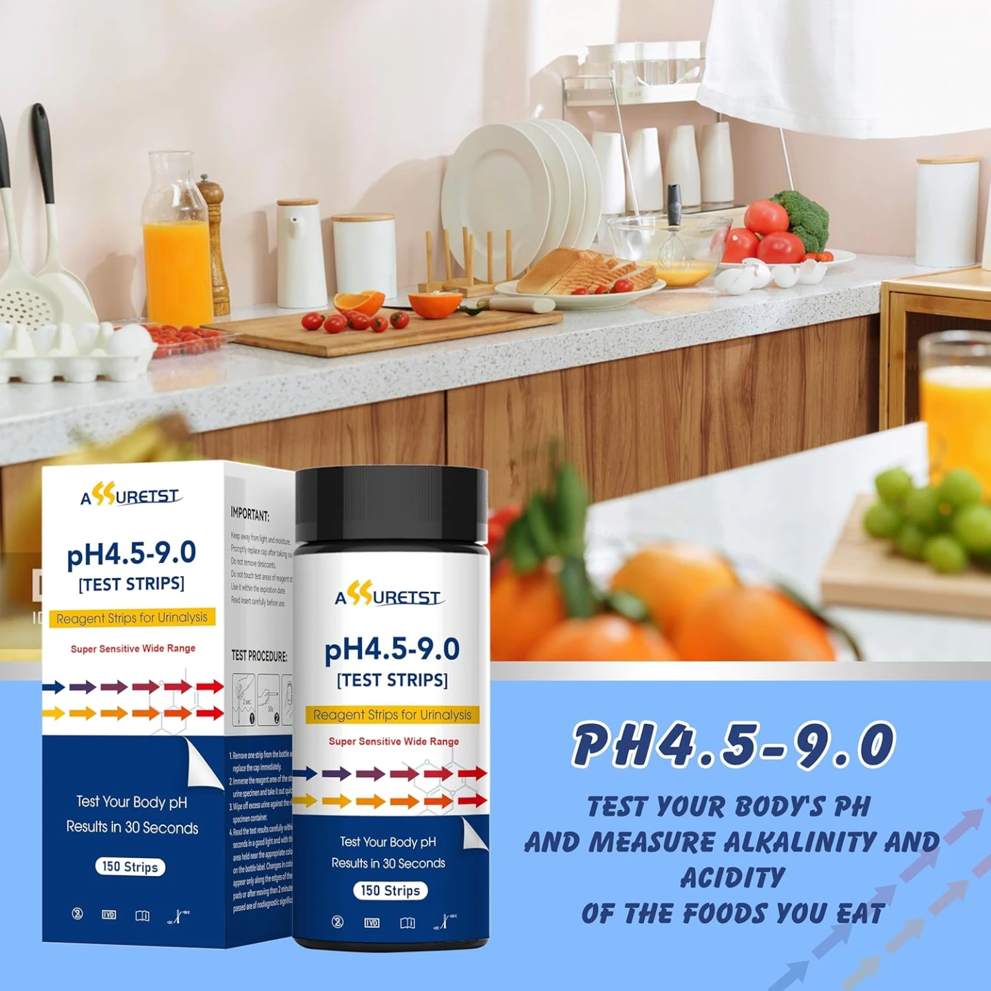 ASSURET pH Test Strips 4.5-9.0 - photo 2