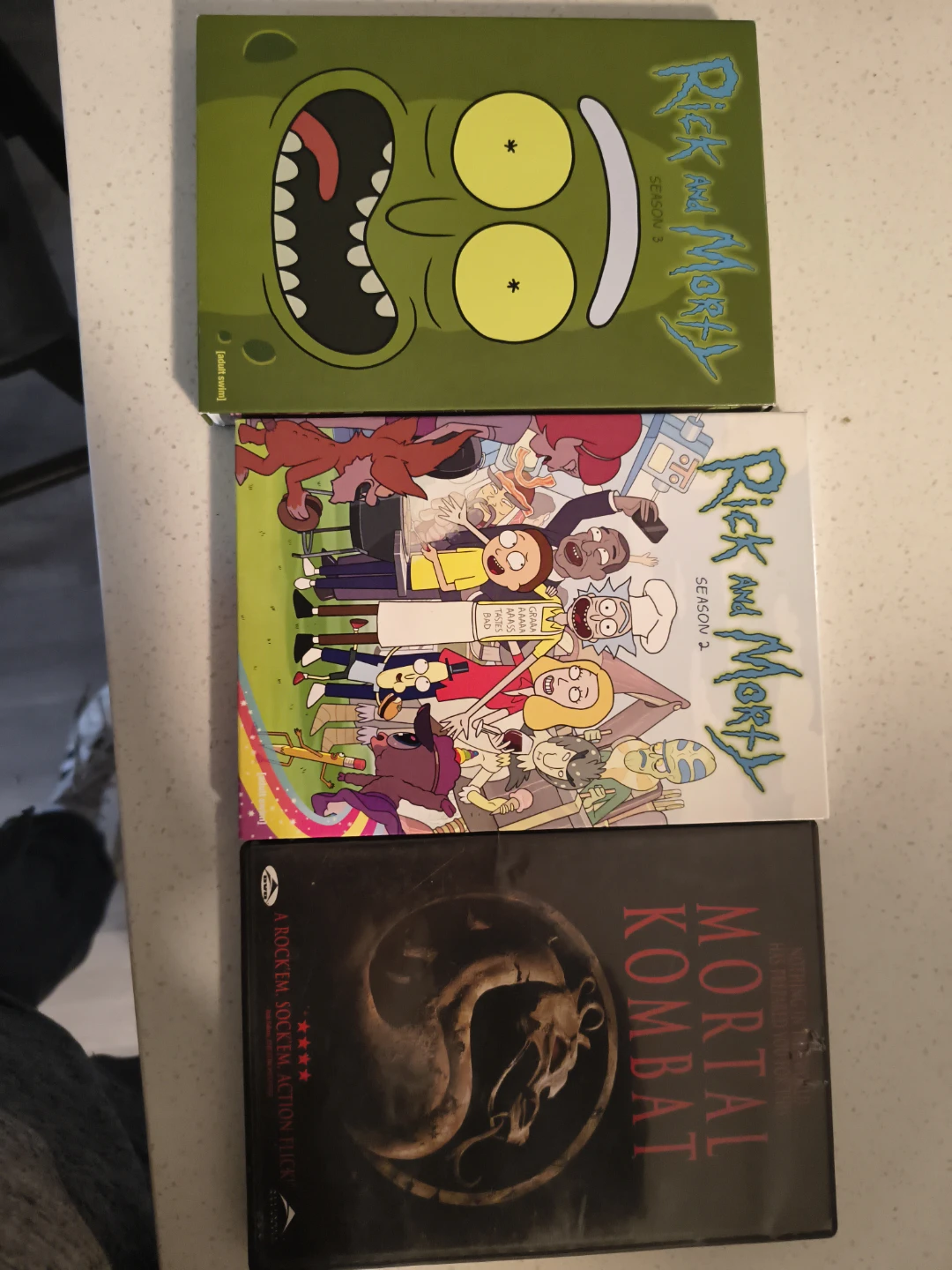 Rick and Morty Seasons 2 & 3 DVDs & Mortal Kombat DVD