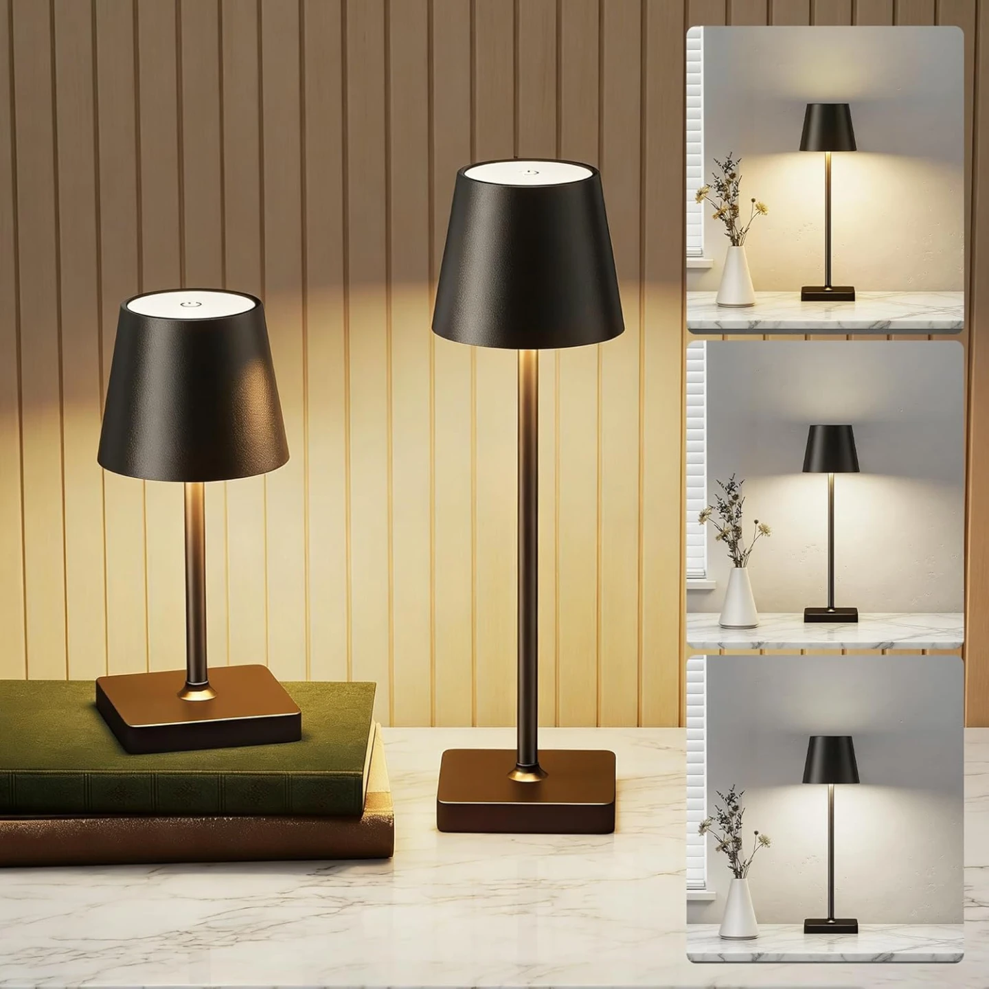 Cordless Table Lamp - Black