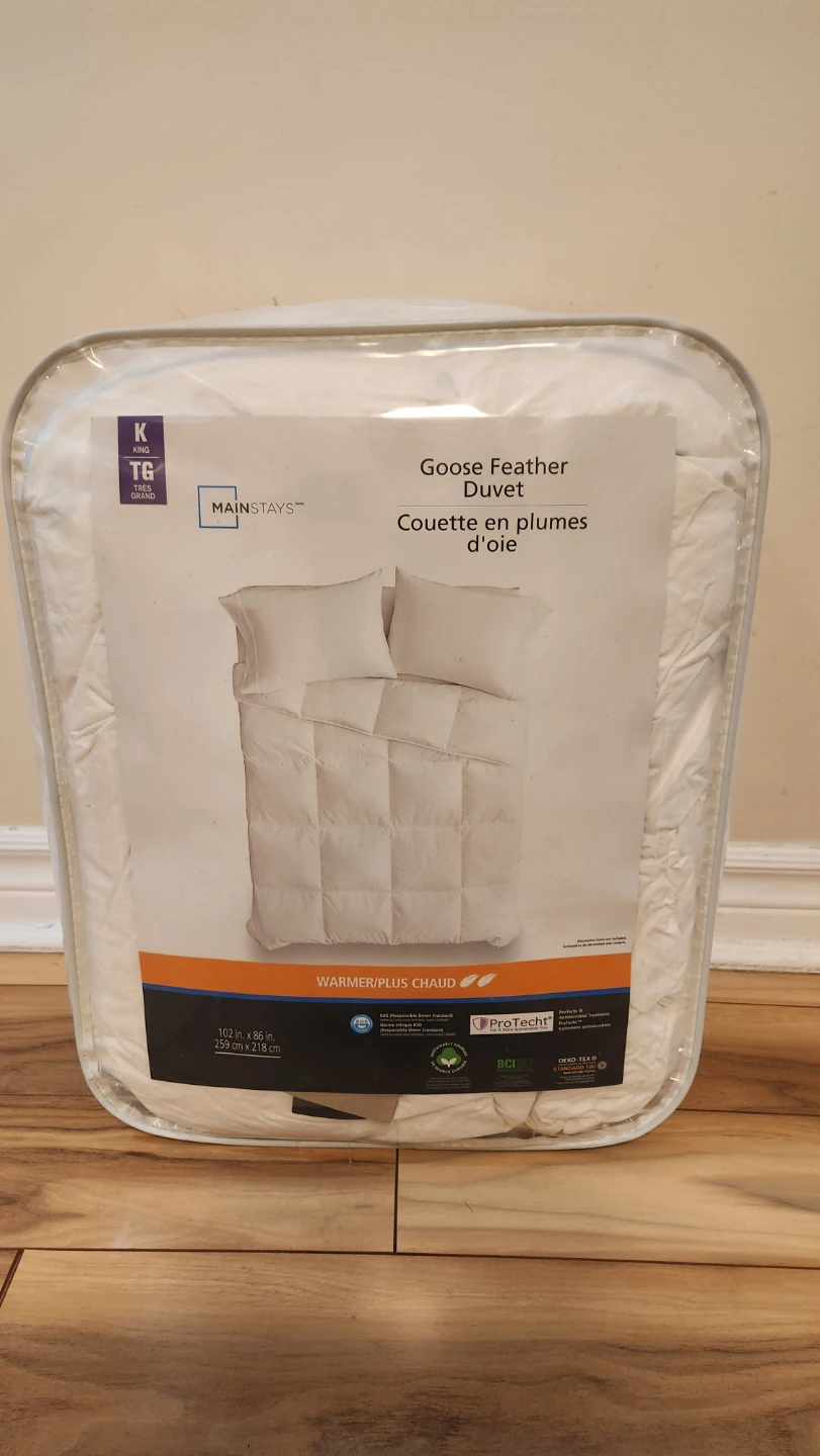 Mainstays King Goose Feather Duvet