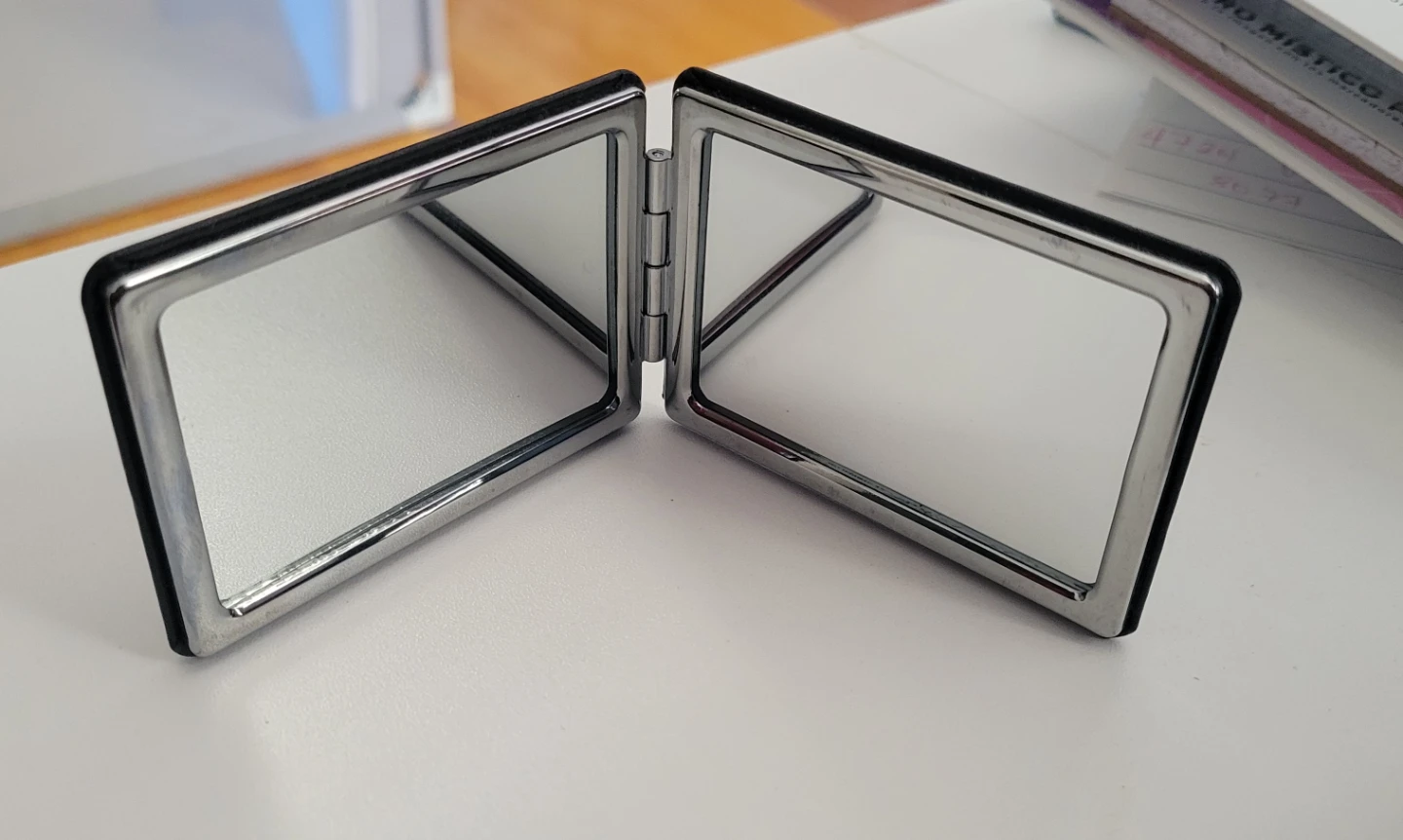 Compact Double Sided Mirror