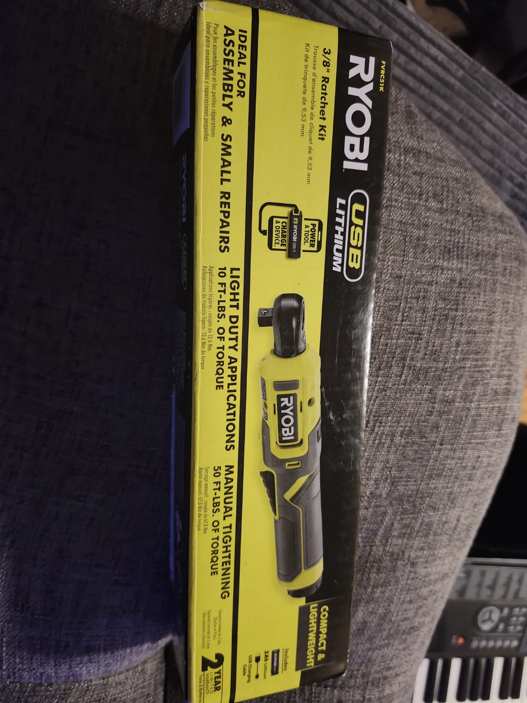 Ryobi 3/8" USB Lithium Ratchet Kit