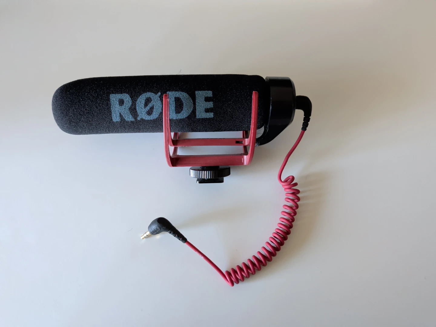 Rode VideoMic GO shotgun microphone with deadcat windscreen