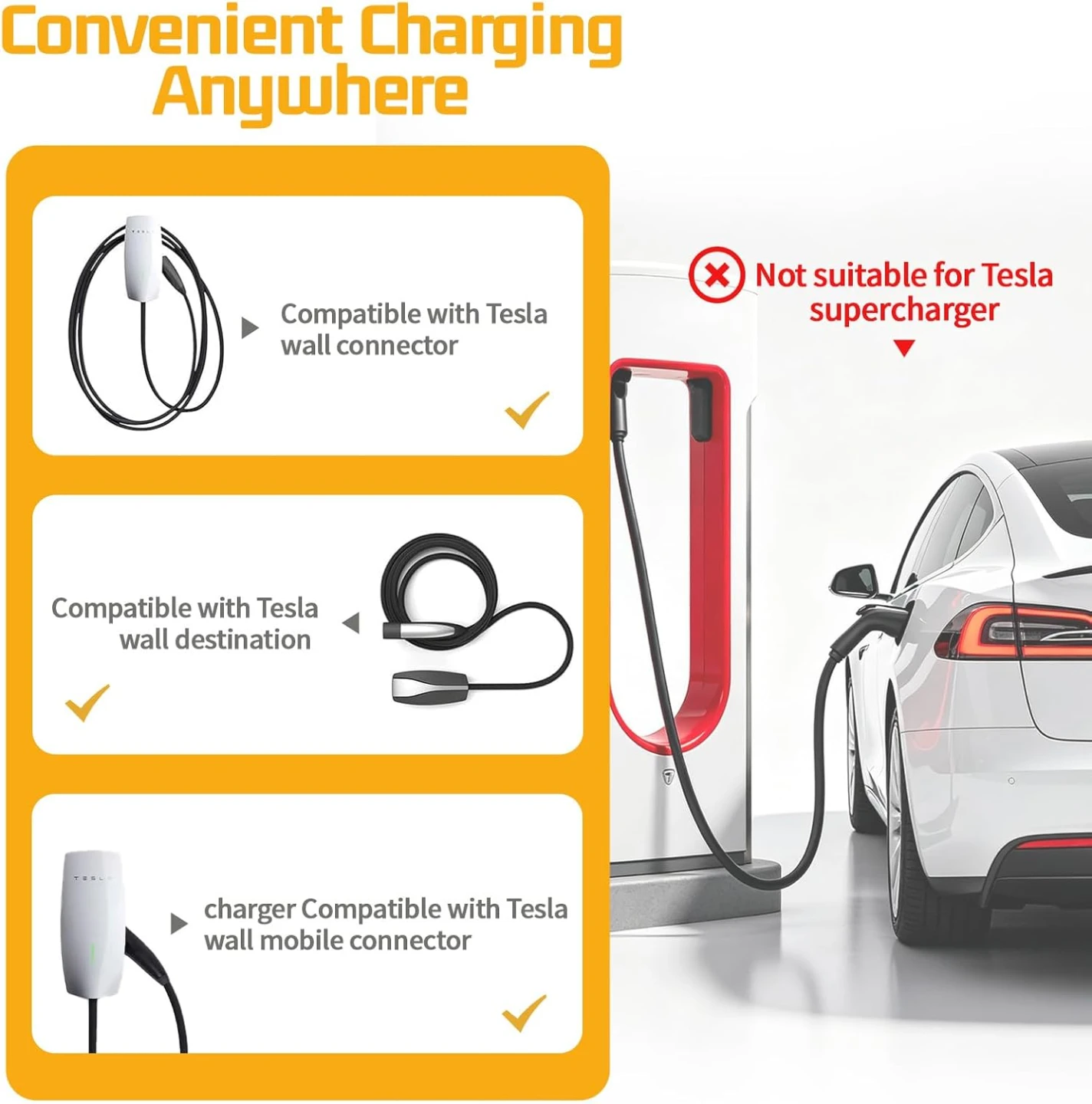 EV Charger Adapter - SAE J1772 to Tesla - photo 4