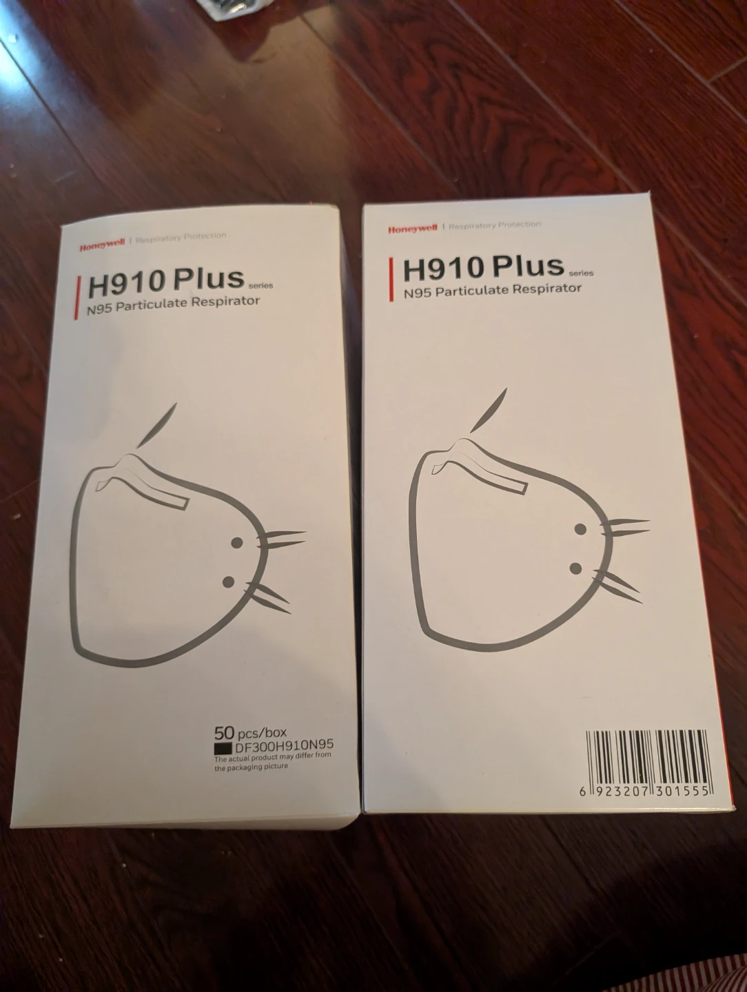 2 packs Honeywell H910 Plus N95 Particulate Respirators