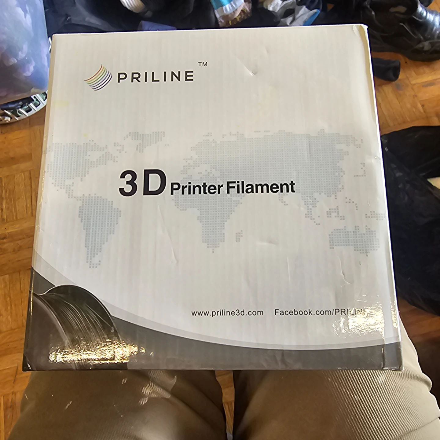 PRILINE 3D Printer Filament PLA White 1.75mm