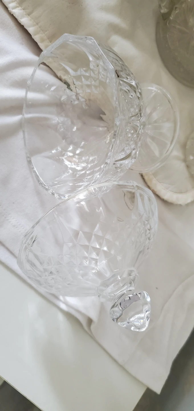 Crystal Glass Candy Dish and Vases Set - photo 4
